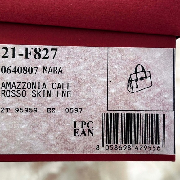 SATCHEL, SALVATORE FERRAGAMO MARA MINI CALFSKIN LEATHER,  TWO HANDLES & ONE - Picture 2 of 16